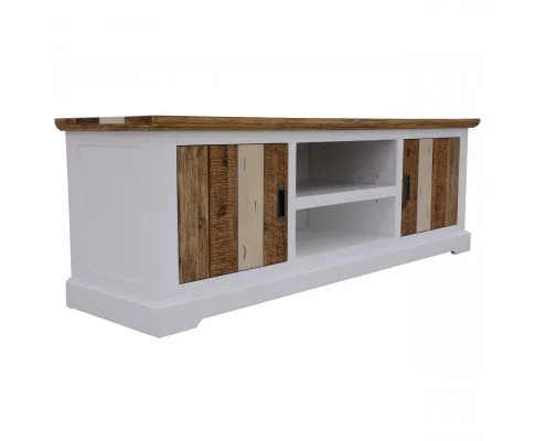 Orville ETU Entertainment TV Unit 180cm 2 Door Solid Acacia Timber - Multi Color