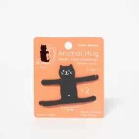 Paper Tape Dispenser Animal Hug - Black Cat