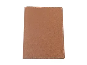 Passport Holder Dolomite Pebble Print Calf Leather - Tan