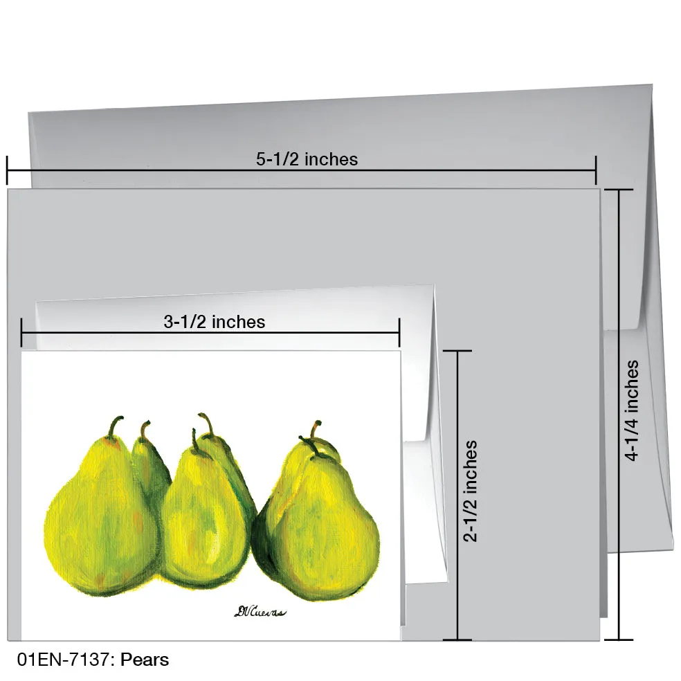 Pears, Greeting Card (7137)