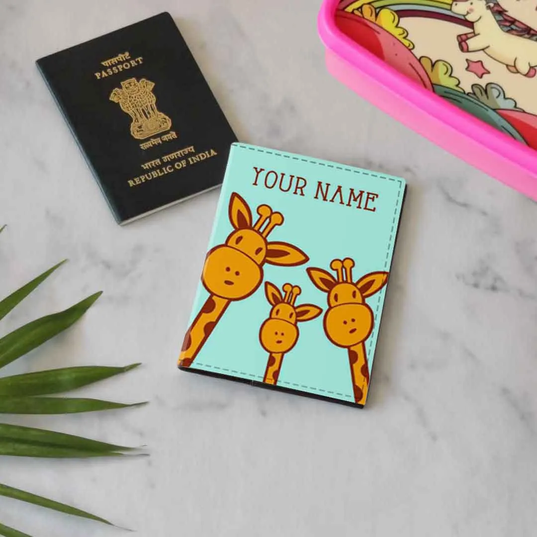 Personalised Passport Cover Suitcase Tag Set - Giraff