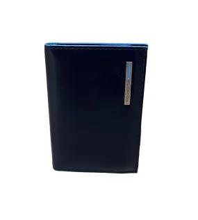 Piquadro Blue Square Unisex Night Blue Passport Holder