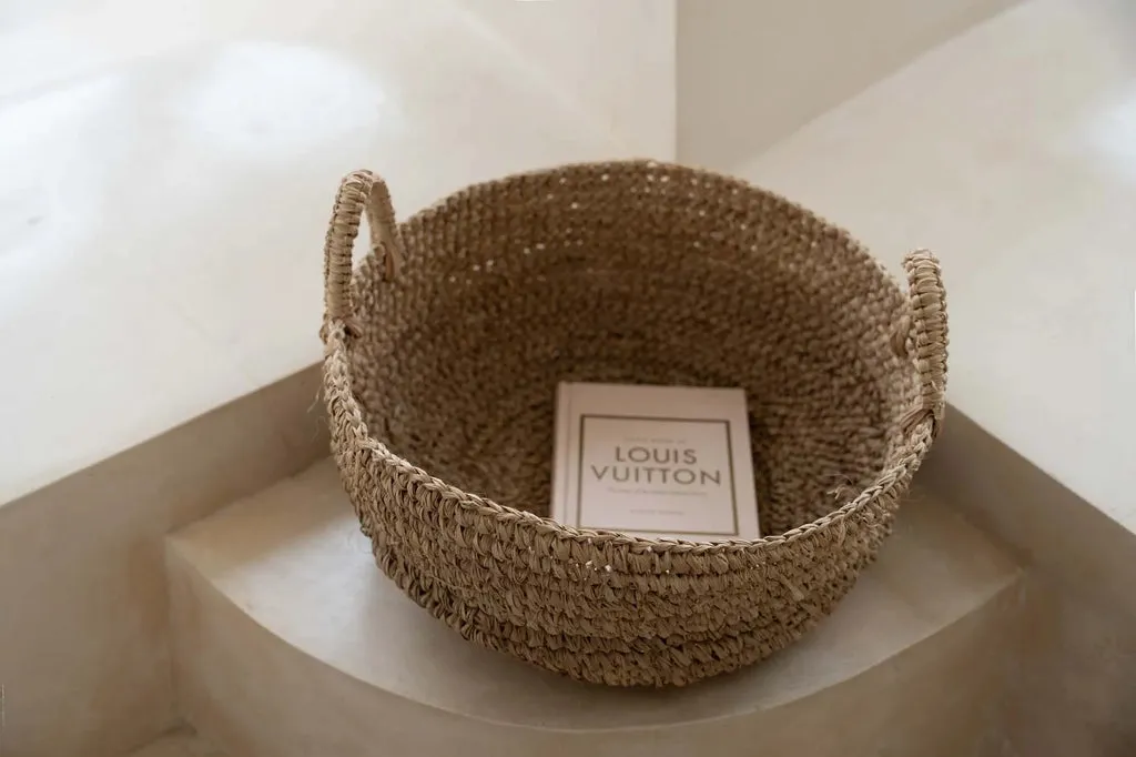 Raffia Basket Natural - L