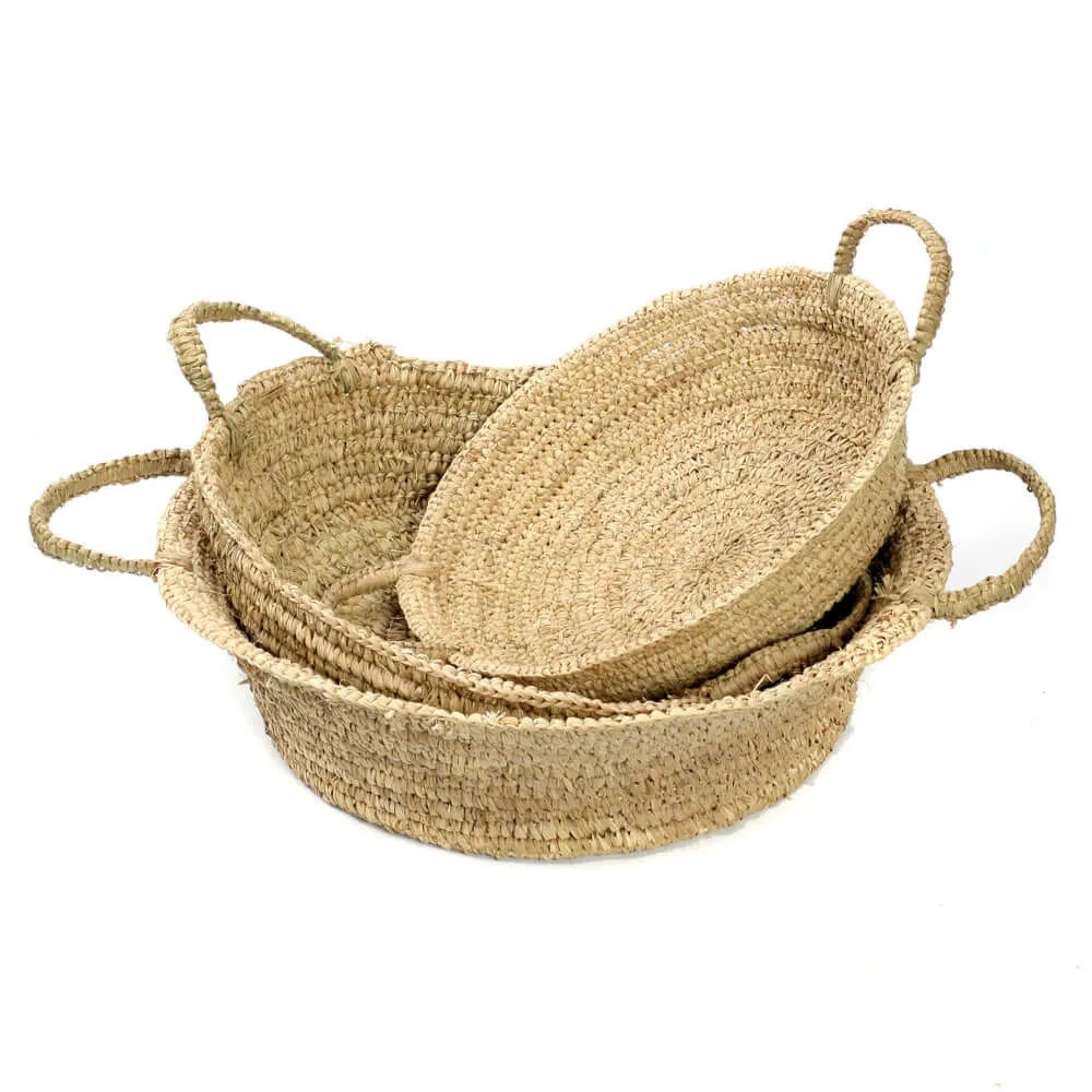 Raffia Basket Natural - L