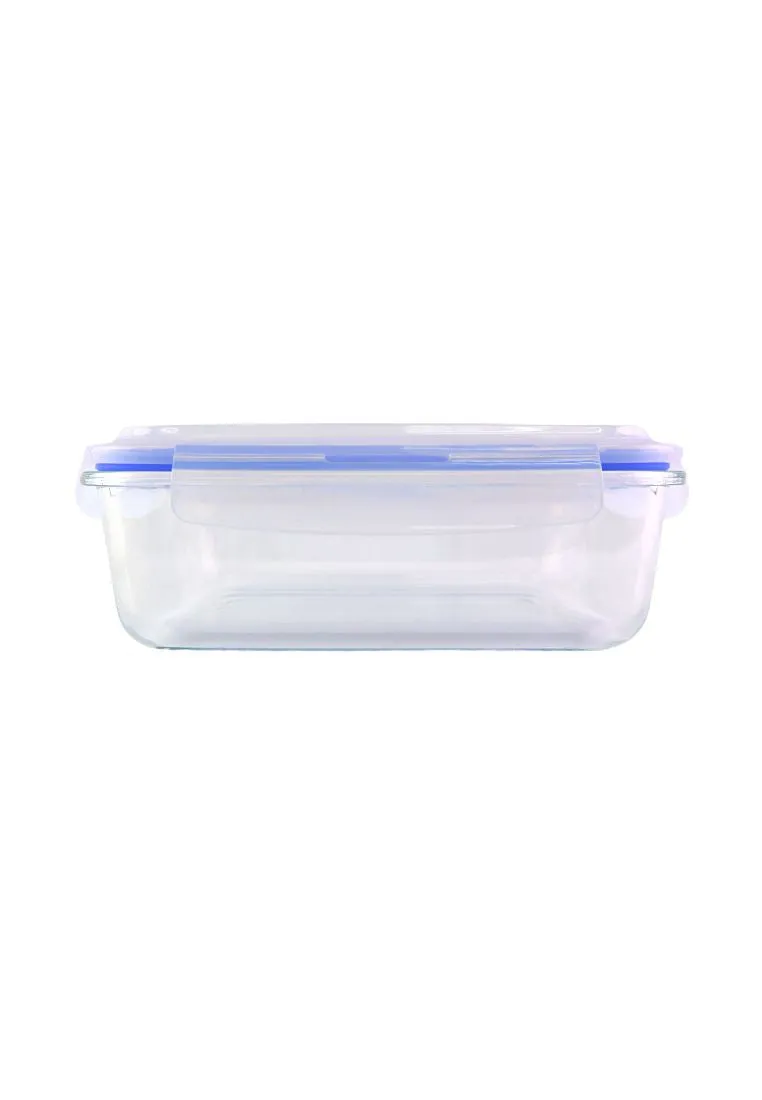 Rectangular Borosilicate Glass Food Container with PP Lid - 1520ml