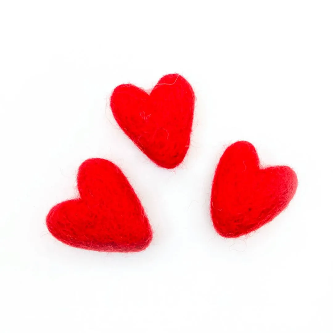 Red Valentine Hearts Eco Fresheners - Set of 3: Red Valentine, New Zealand