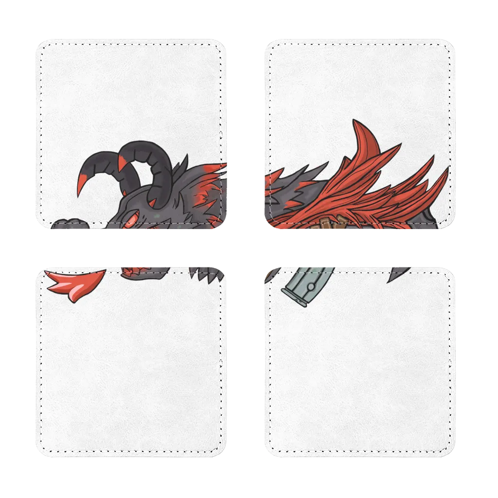 RedDragonGun Sublimation Coasters Pack of Four