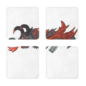 RedDragonGun Sublimation Coasters Pack of Four