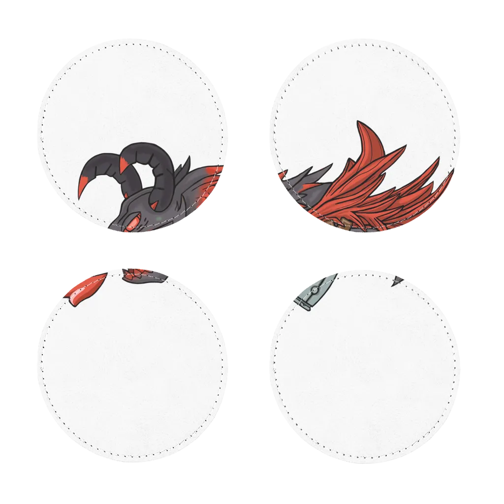 RedDragonGun Sublimation Coasters Pack of Four