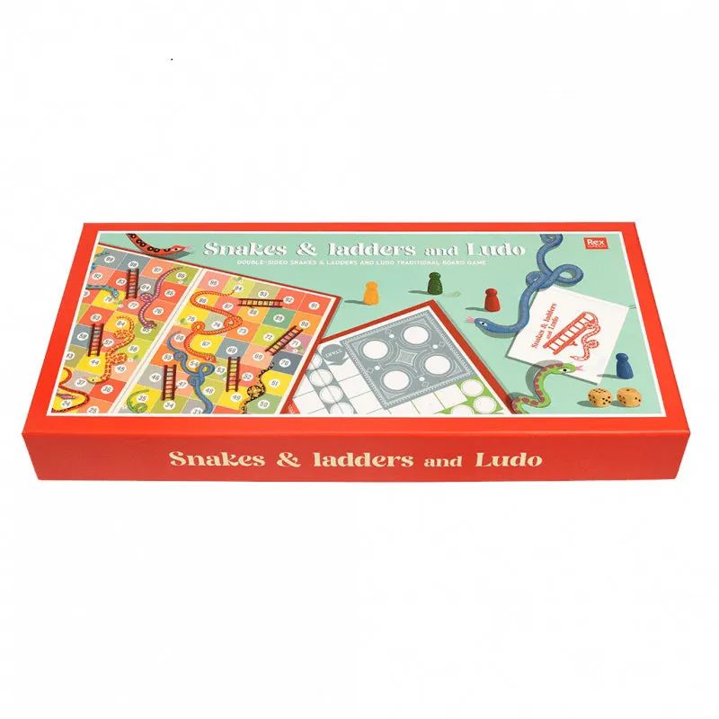 Rex Snakes & Ladders and Ludo Double-Sided Board Game