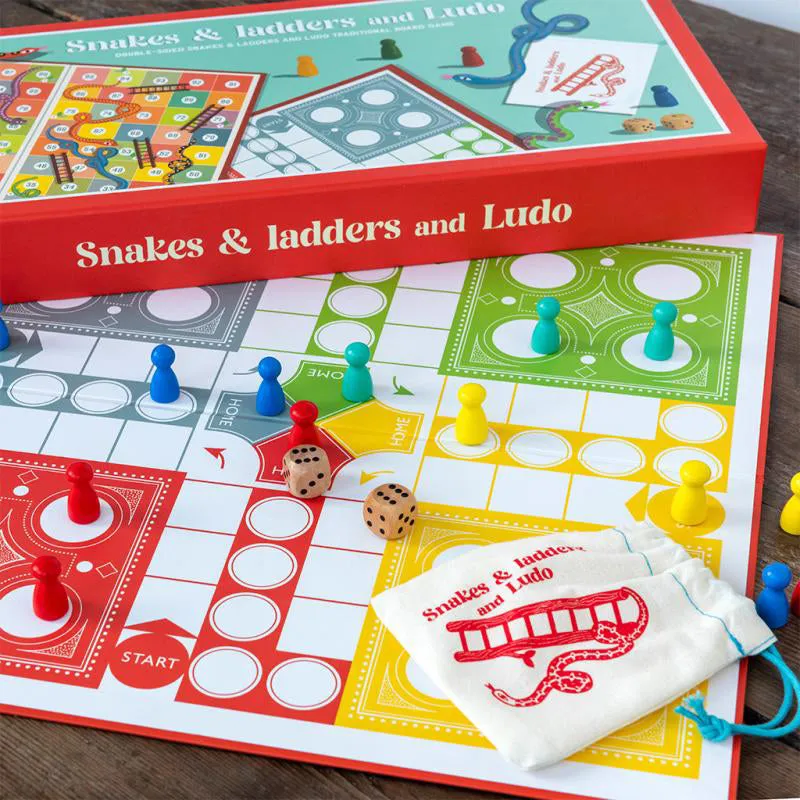 Rex Snakes & Ladders and Ludo Double-Sided Board Game