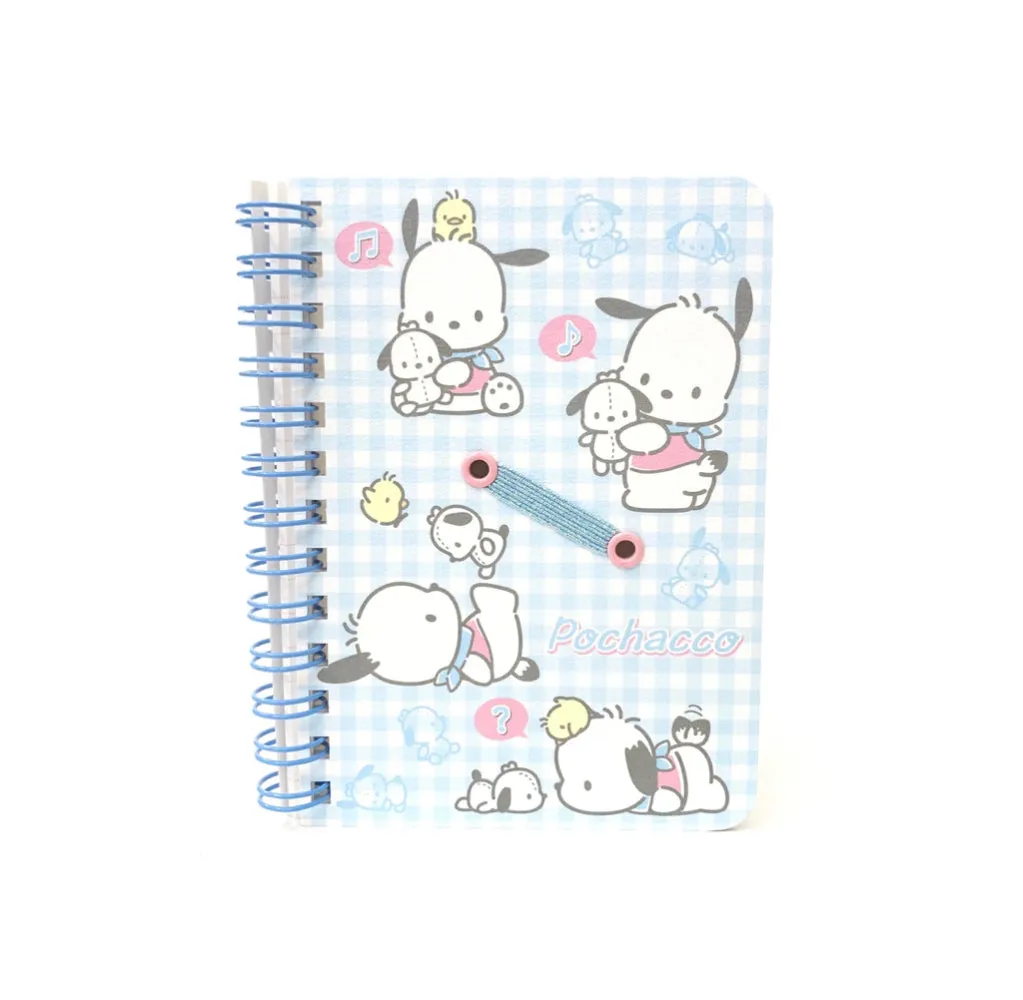 Sanrio Character B7 Spiral Notebook with Pen Holder (Passport size)