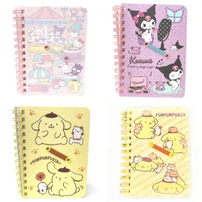 Sanrio Character B7 Spiral Notebook with Pen Holder (Passport size)