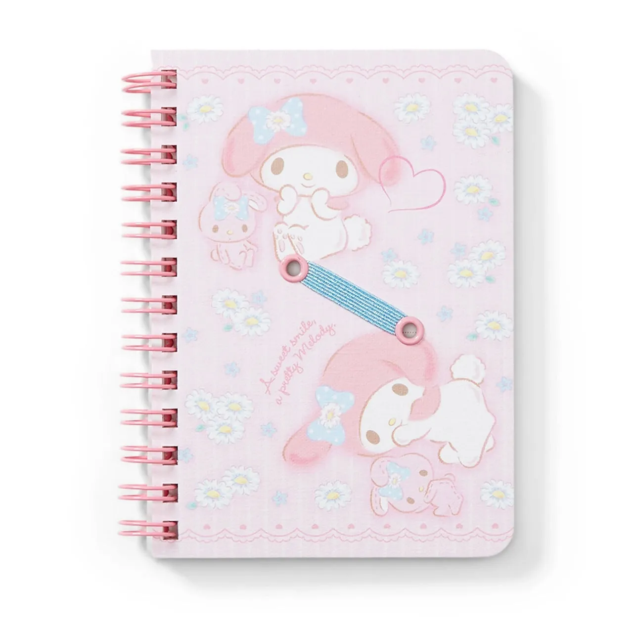 Sanrio Character B7 Spiral Notebook with Pen Holder (Passport size)