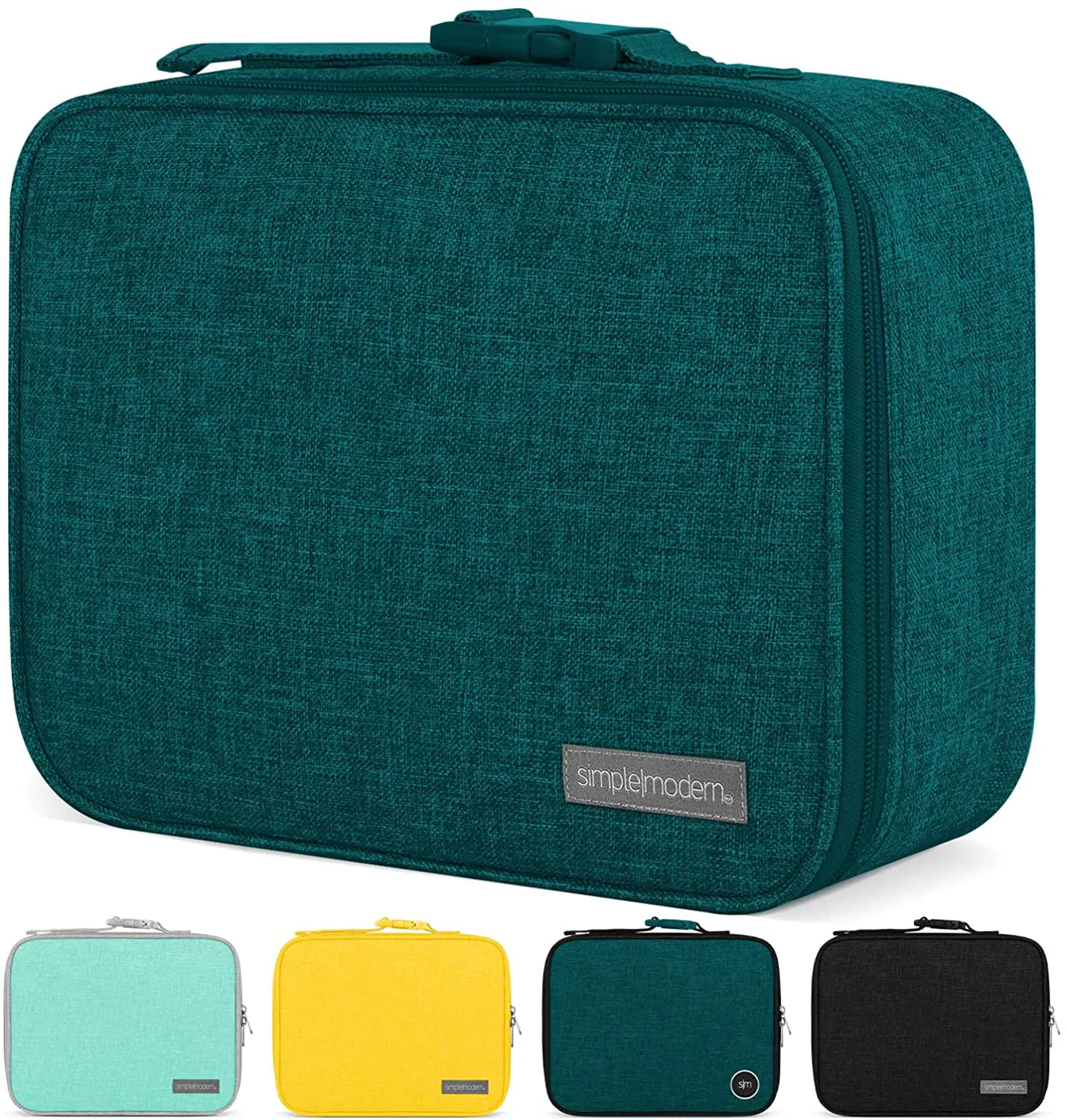 Simple Modern Insulated Lunch Bag Box Reusable Meal Container for Women, Men, Work-Coming Soon, Hadley, Two Tone: Bermuda Deep