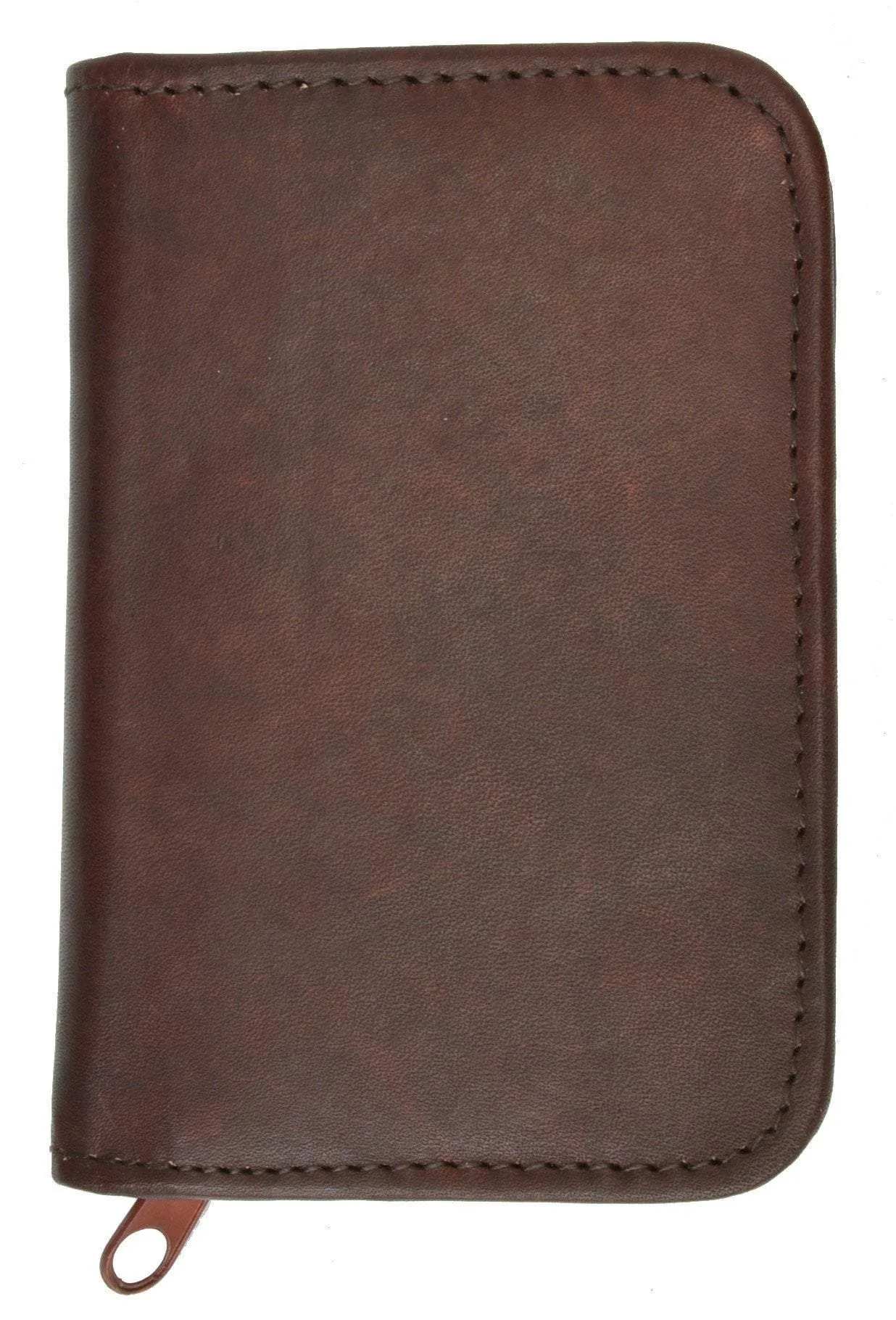 Small Zip Around Business Credit Card Holder Genuine Leather 670 CF (C)