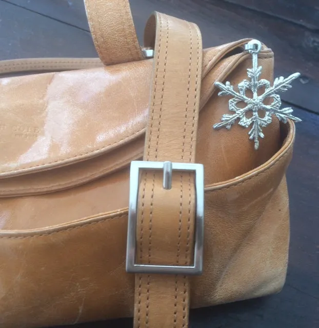 Snowflake Bag Charm - Snowflake Purse Charm