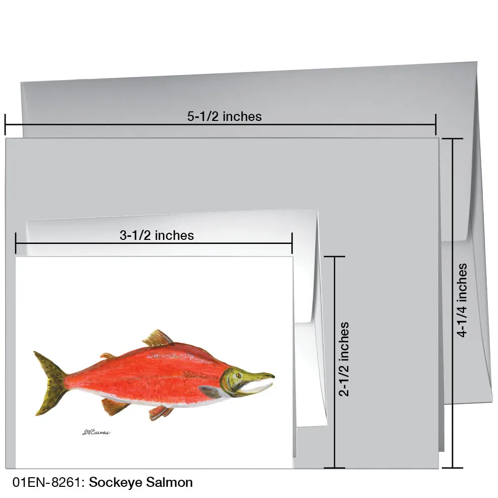 Sockeye Salmon, Greeting Card (8261)