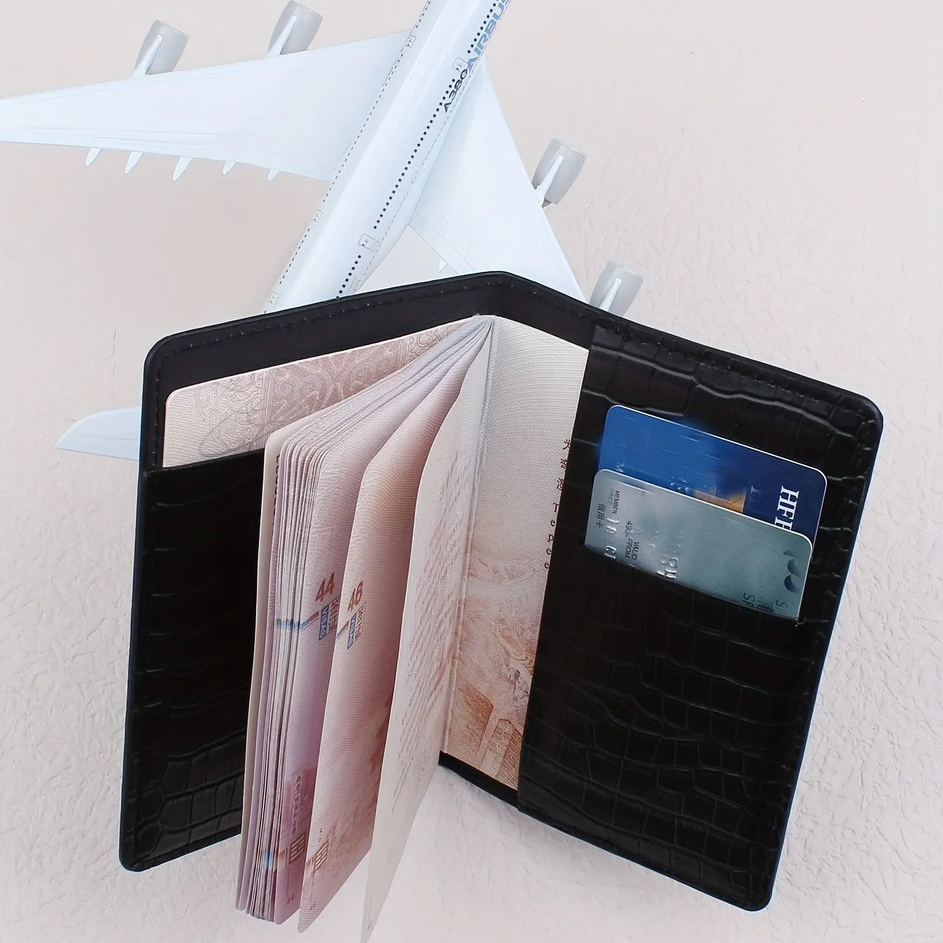 Stylish Crocodile Print Passport Holder for Fashionable Travelers