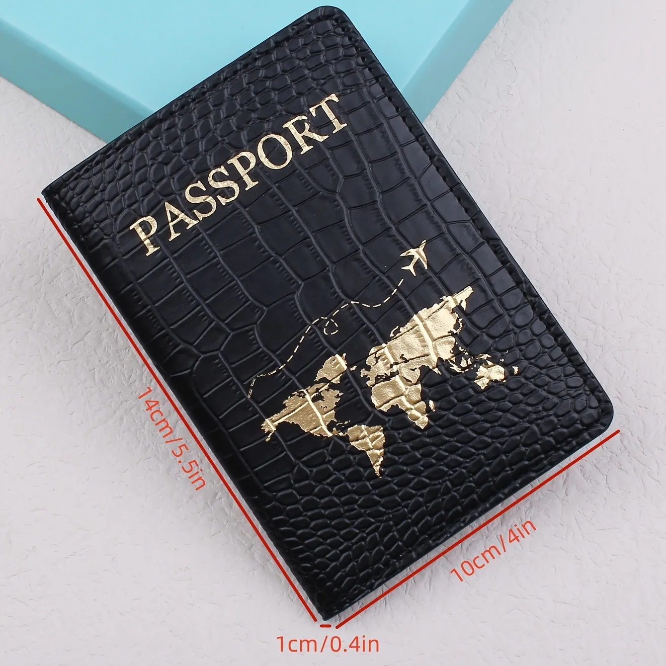 Stylish Crocodile Print Passport Holder for Fashionable Travelers