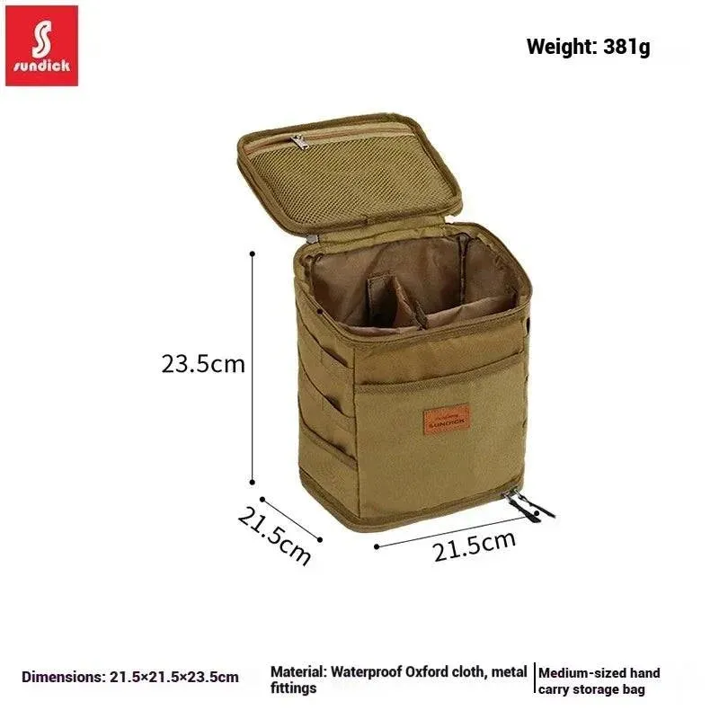 SUNDICK Outdoor Cookware Tableware Set Pot Gas Tank Anti-collision Picnic Bag Storage Bagpicnic Handbag Ice Pack Medium Size