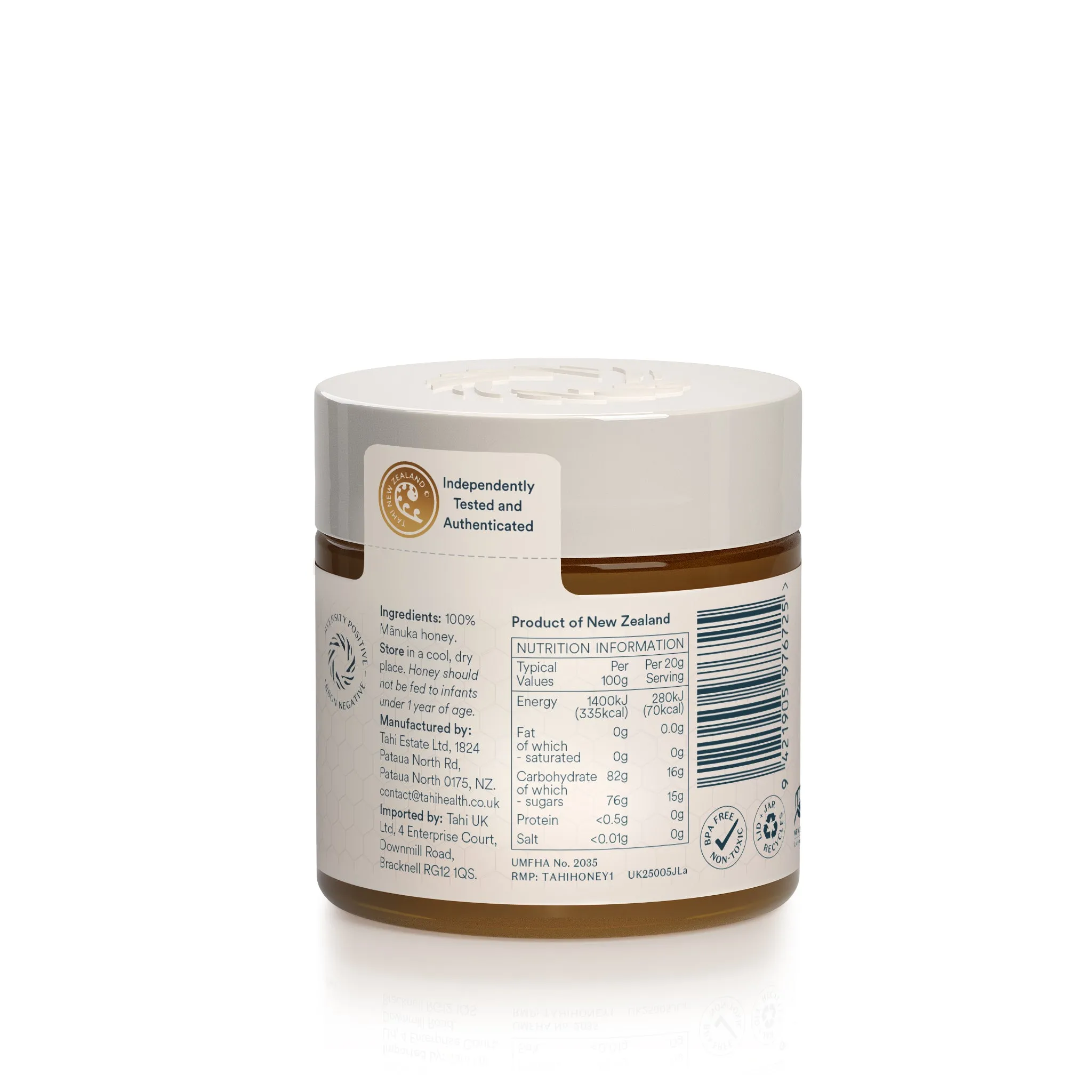 Tahi Manuka Honey UMF 5  (MGO 83 ) 250g