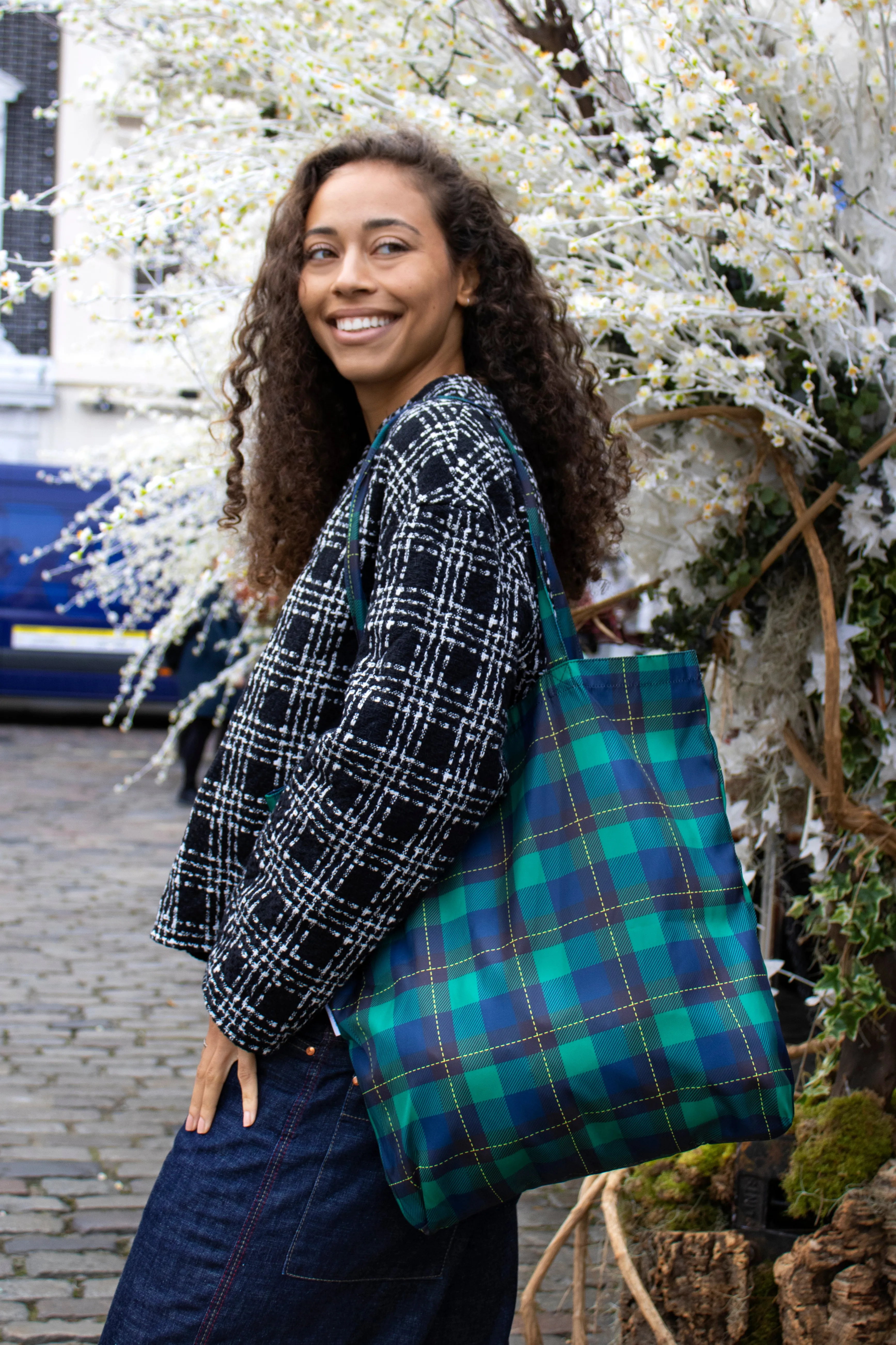 Tartan | Recycled Tote