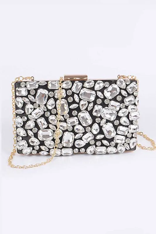 TEEK - Bejeweled Crystal Iconic Box Clutch