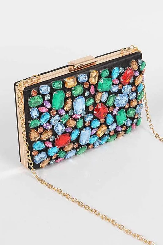 TEEK - Bejeweled Crystal Iconic Box Clutch