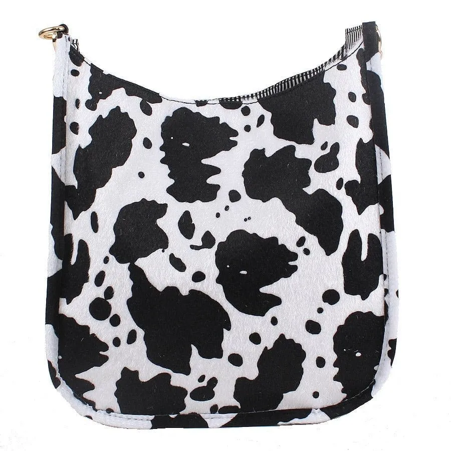 TG10170 Fur Cow Crossbody Messenger Bag