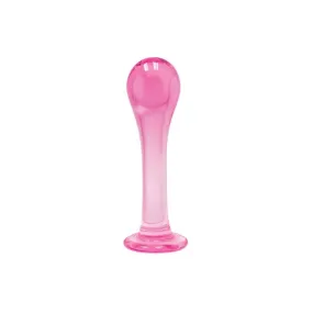 The 9's First Glass Droplet Anal & Pussy Stimulator - Pink