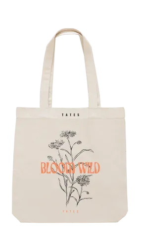 Tote bag mit "Bloom wild" Motiv