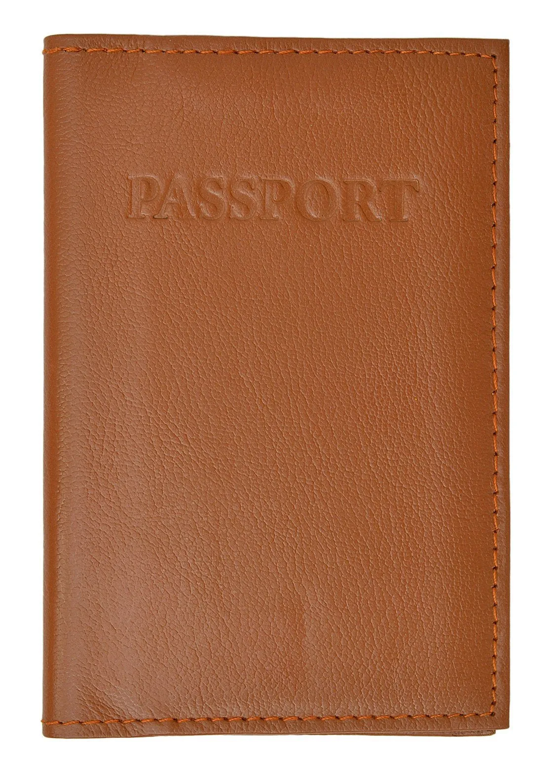 Travel Genuine Leather Passport Card Holder Case Protector Cover Organizer Wallet 151 CF BLIND