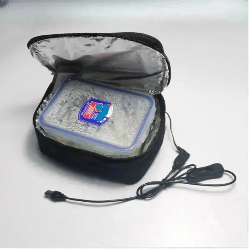 USB Heating Lunch Outdoor Bento Thermal Bag Convenient And Easy To Carry