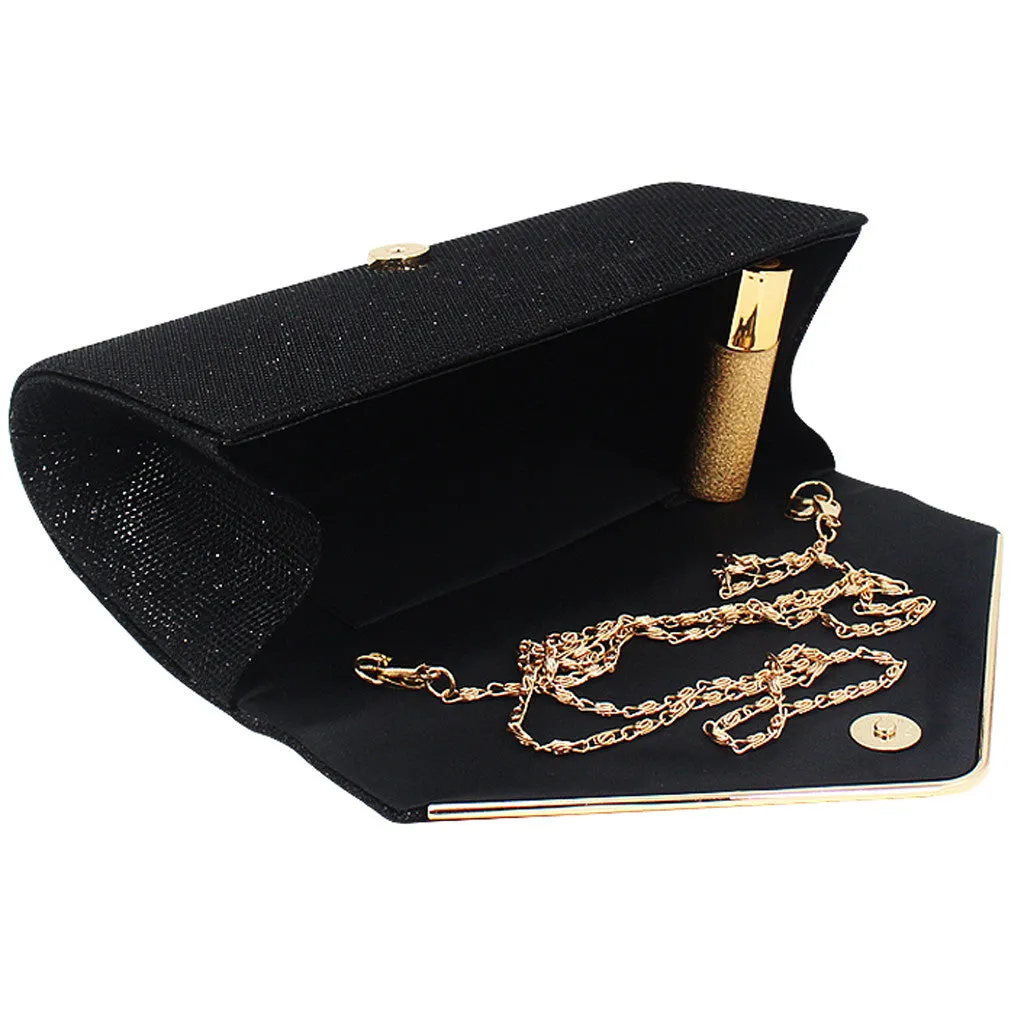 Women‘s Bags Ladies Fashion Square Color Intrigue Chain Clutch