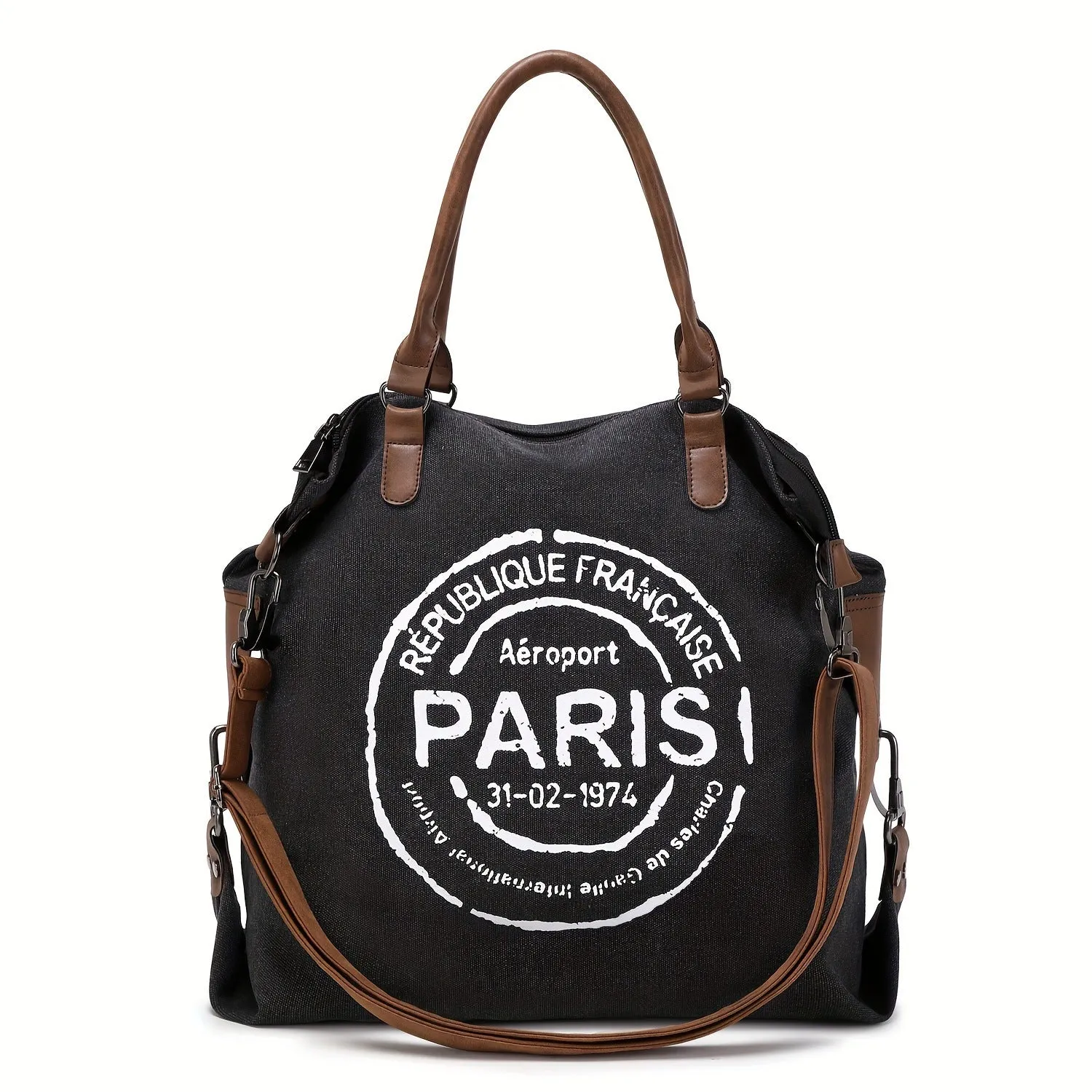 XIANGTUIBAO Free Shipping Paris Republique Bag Canvas Tote Messenger Bag Handbag Large