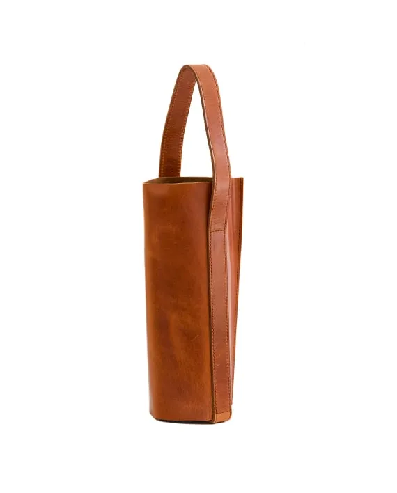 Zemp Picnic 1 Leather Wine Carrier | Chestnut