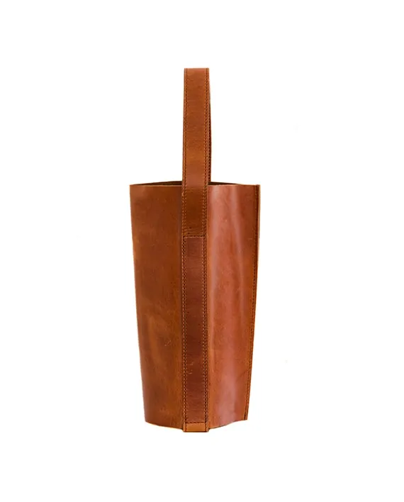 Zemp Picnic 1 Leather Wine Carrier | Chestnut