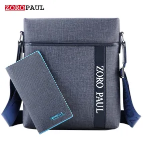 ZOROPAUL 2017 Men Brand Leather Shoulder Bag and Purse Male Casual Business Satchel Messenger Bag Vintage Men's Crossbody Bags